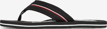 Infradito di TOMMY HILFIGER in nero: frontale