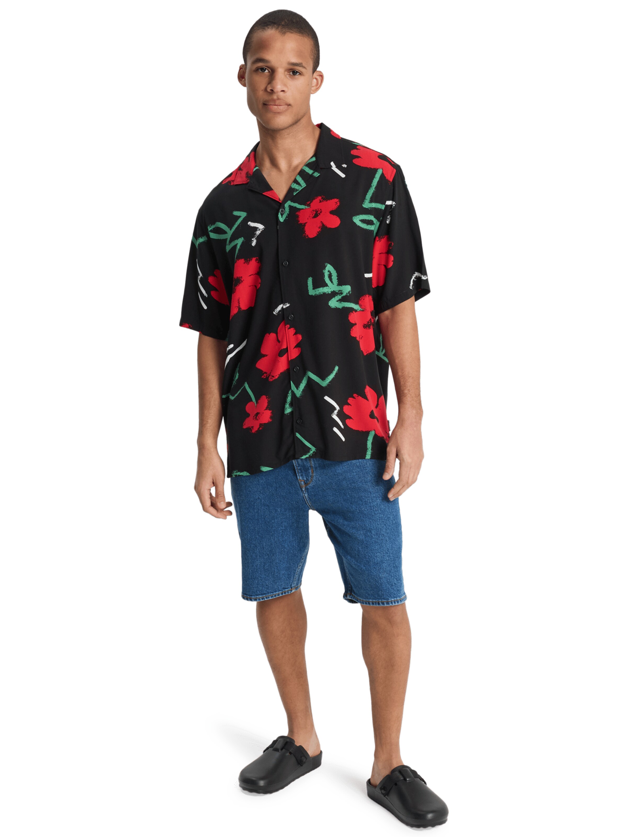 QUIKSILVER Comfort Fit Hemd in Schwarz