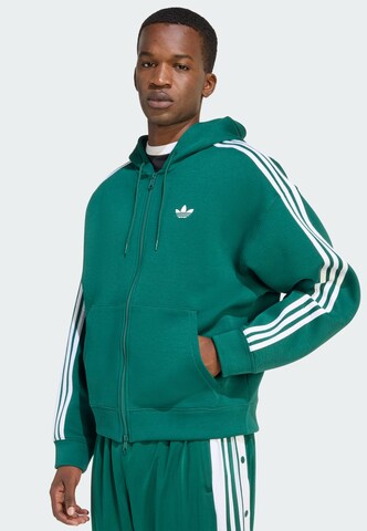 ADIDAS ORIGINALS Zip-Up Hoodie in Green