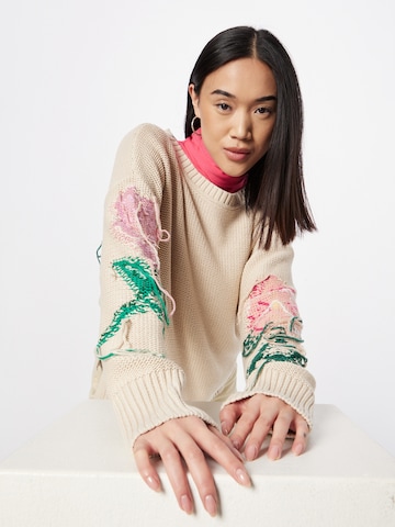 Twinset Sweter 'MAGLIA' w kolorze beżowy