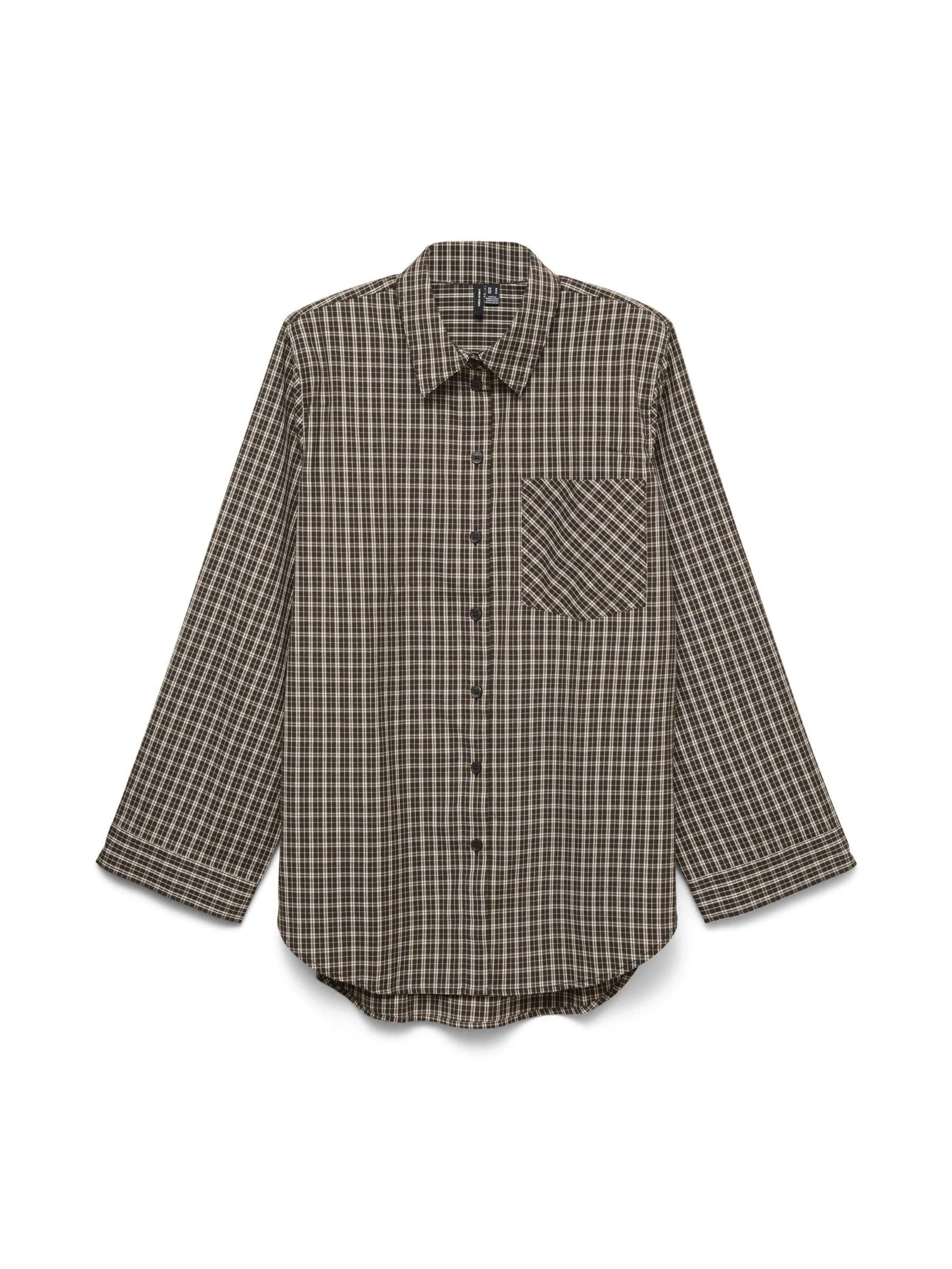 Camicia da donna 'VMKARA' di VERO MODA in marrone: frontale