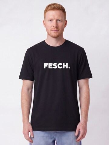 Maglietta 'Fesch' di Watapparel in nero: frontale