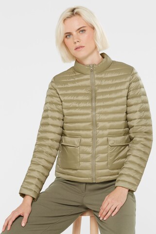 SENSES.THE LABEL Steppjacke 'OVI:NE' in Grün: Vorderseite