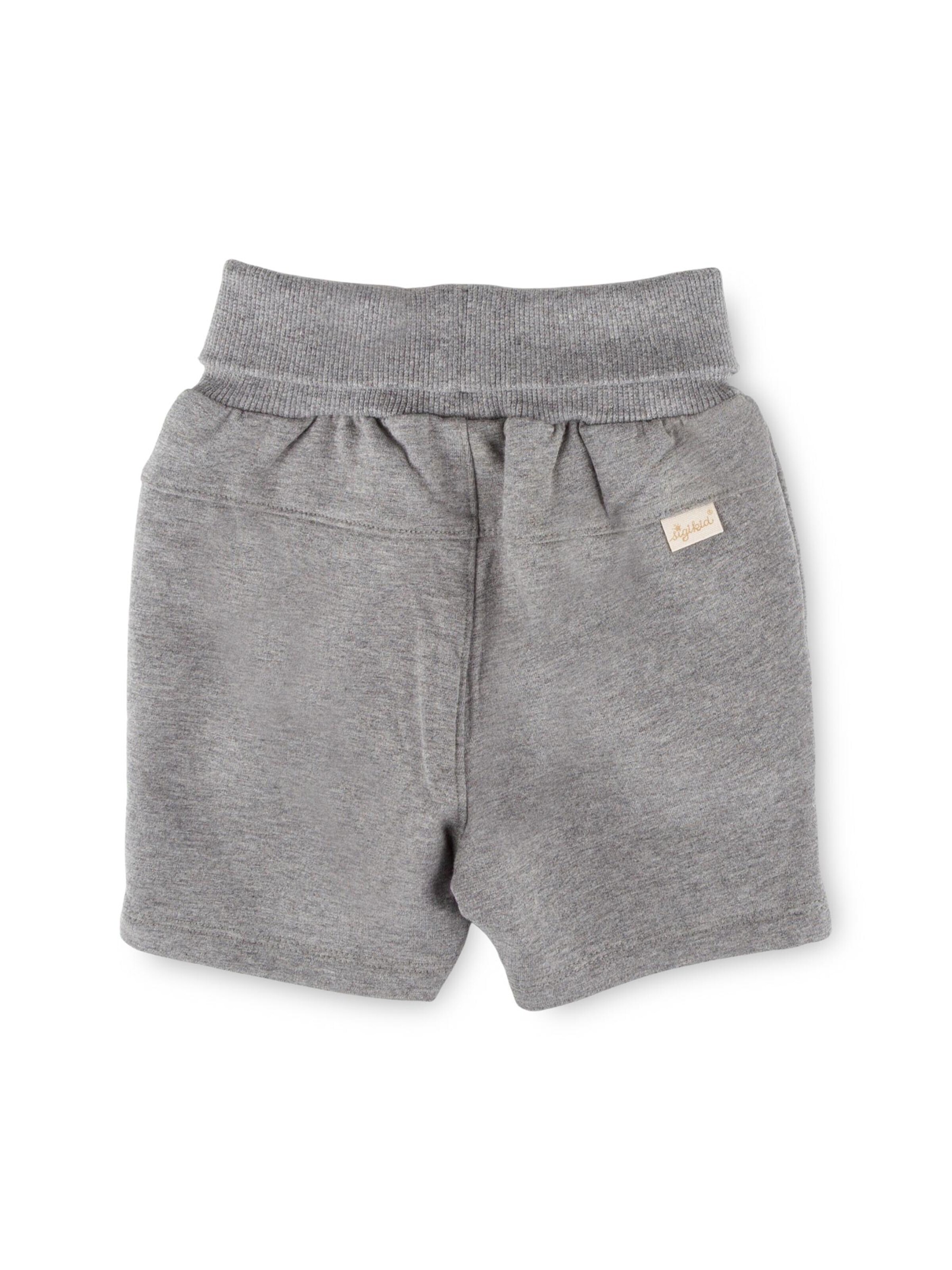 SIGIKID Regular Pants 'Sweatbermuda Blue & Bright' in Grey