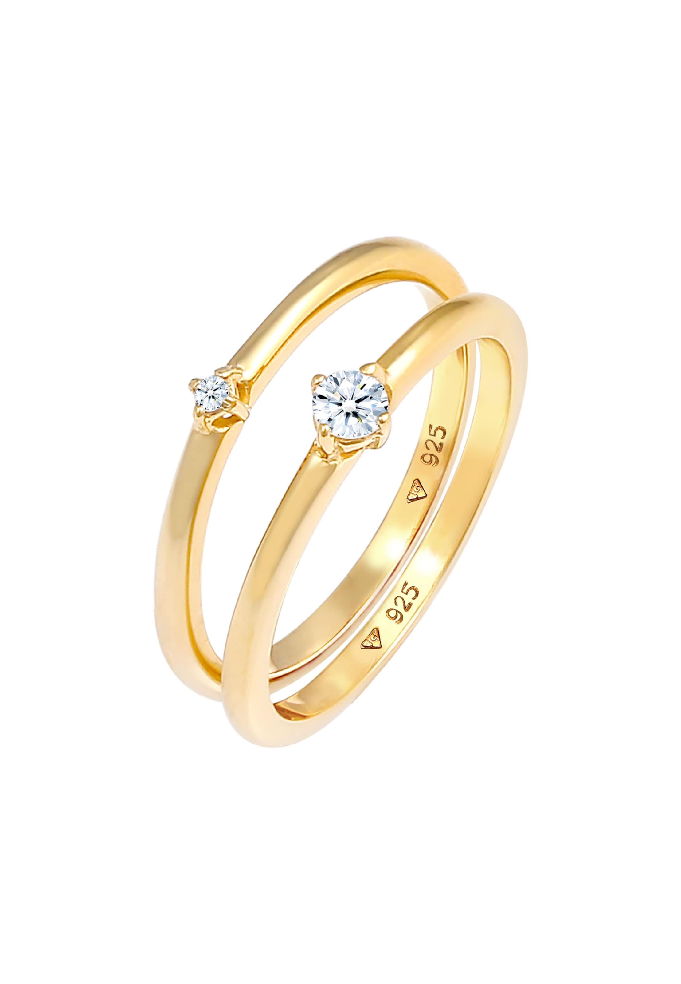 Parure de bijoux Elli DIAMONDS en or : devant