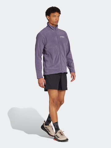 ADIDAS TERREX Функциональная флисовая куртка в Лиловый: спереди