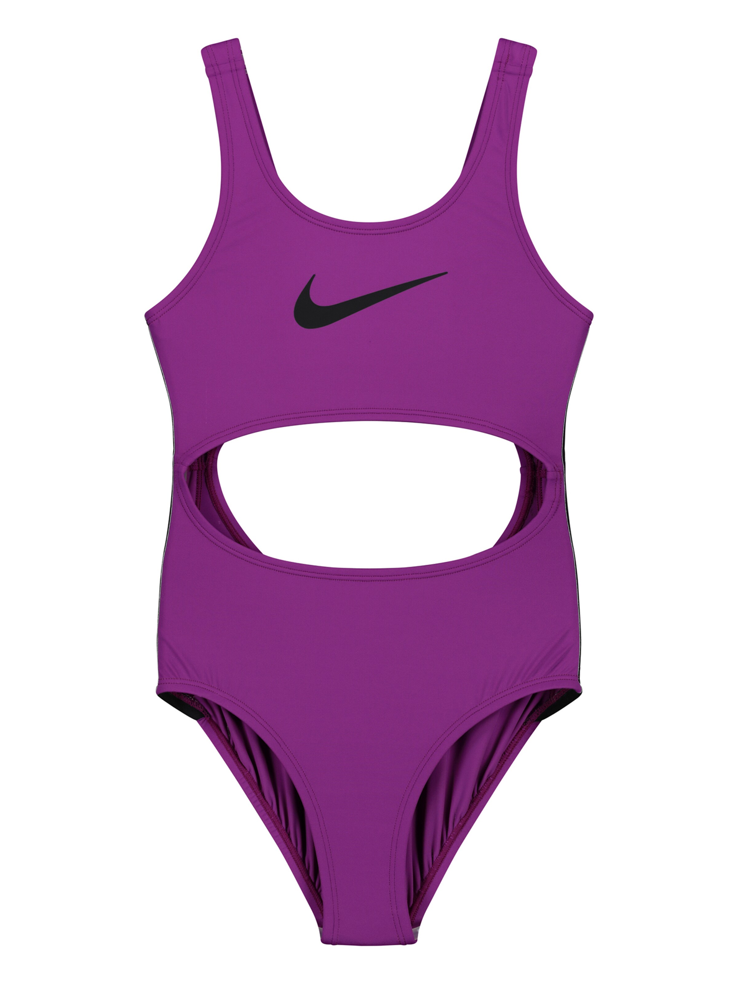Maillot de bain ' Cutout Logo Tape ' Nike Swim en violet : devant