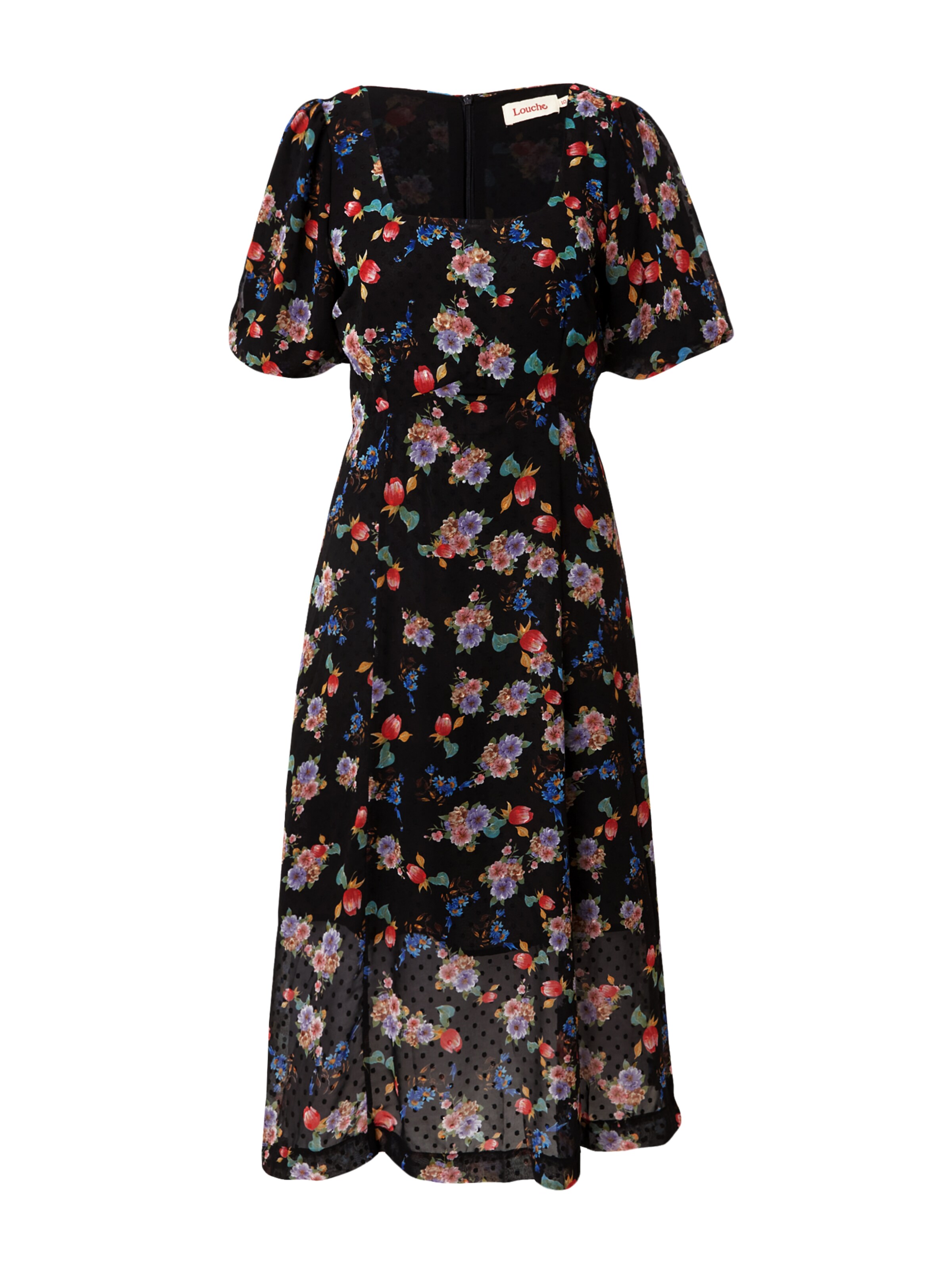 juoda Louche Suknelė 'NADINE': priekis