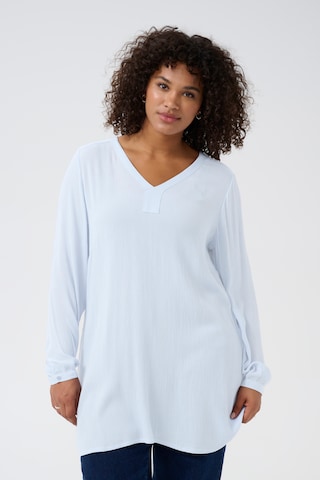 KAFFE CURVE Tunic 'Ami' in Blue: front