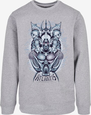 Sweat-shirt 'Aquaman - Ocean Master' ABSOLUTE CULT en gris : devant