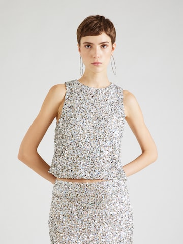 Nasty Gal Top in Silver: front