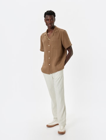 Koton Comfort fit Button Up Shirt in Brown