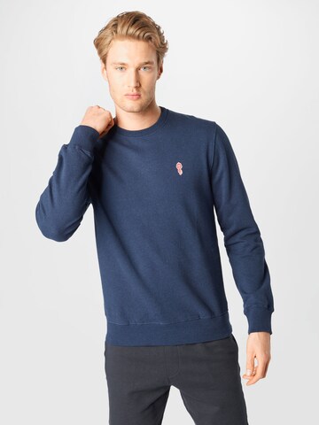 Revolution Sweatshirt in Blau: Vorderseite