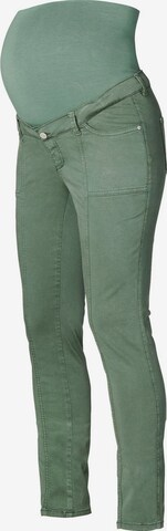 Coupe slim Pantalon Esprit Maternity en vert : devant