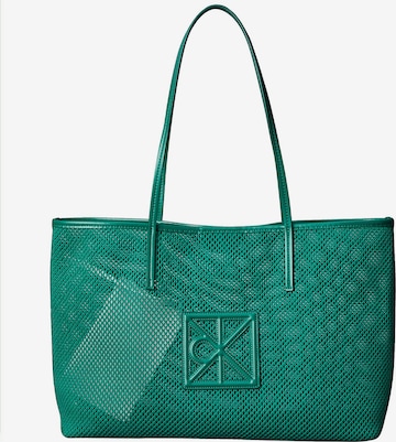 Cabas Calvin Klein en vert : devant