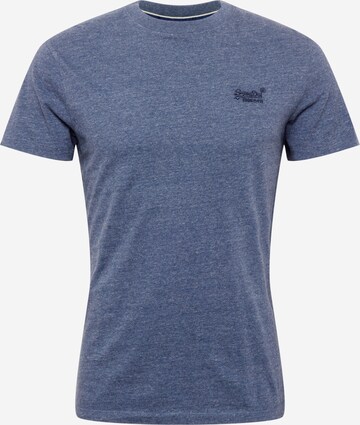 T-Shirt Superdry en bleu : devant