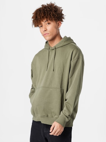 WEEKDAY Sweatshirt in Groen: voorkant