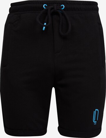 Leif Nelson Slim fit Pants in Black: front