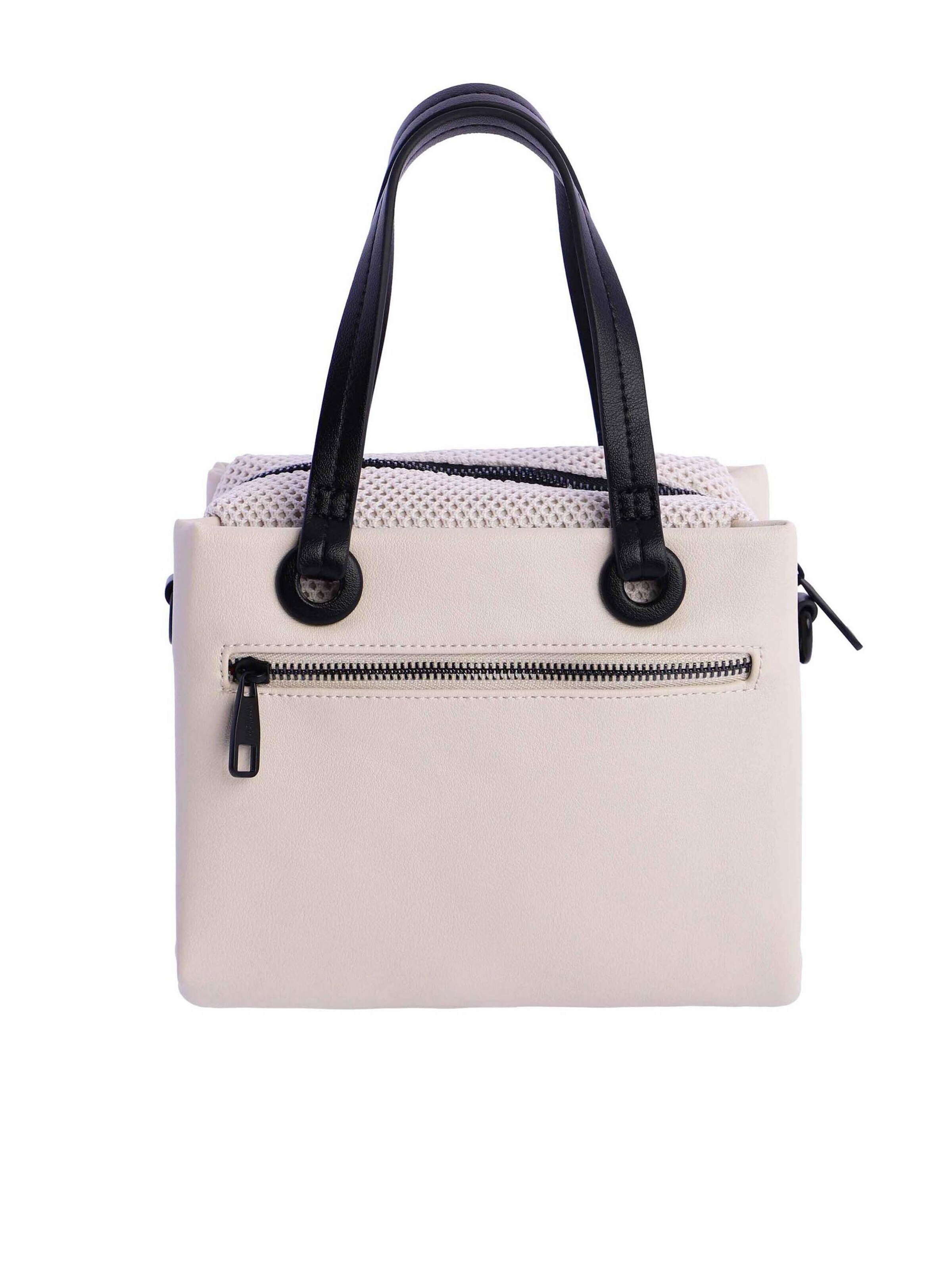 Amichi - Bolso de mano 'Bolso de mano para mujer Maui de piel sintética con cremallera' en blanco