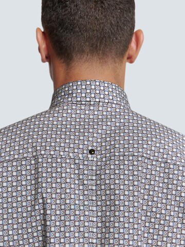 No Excess Regular fit Overhemd in Blauw