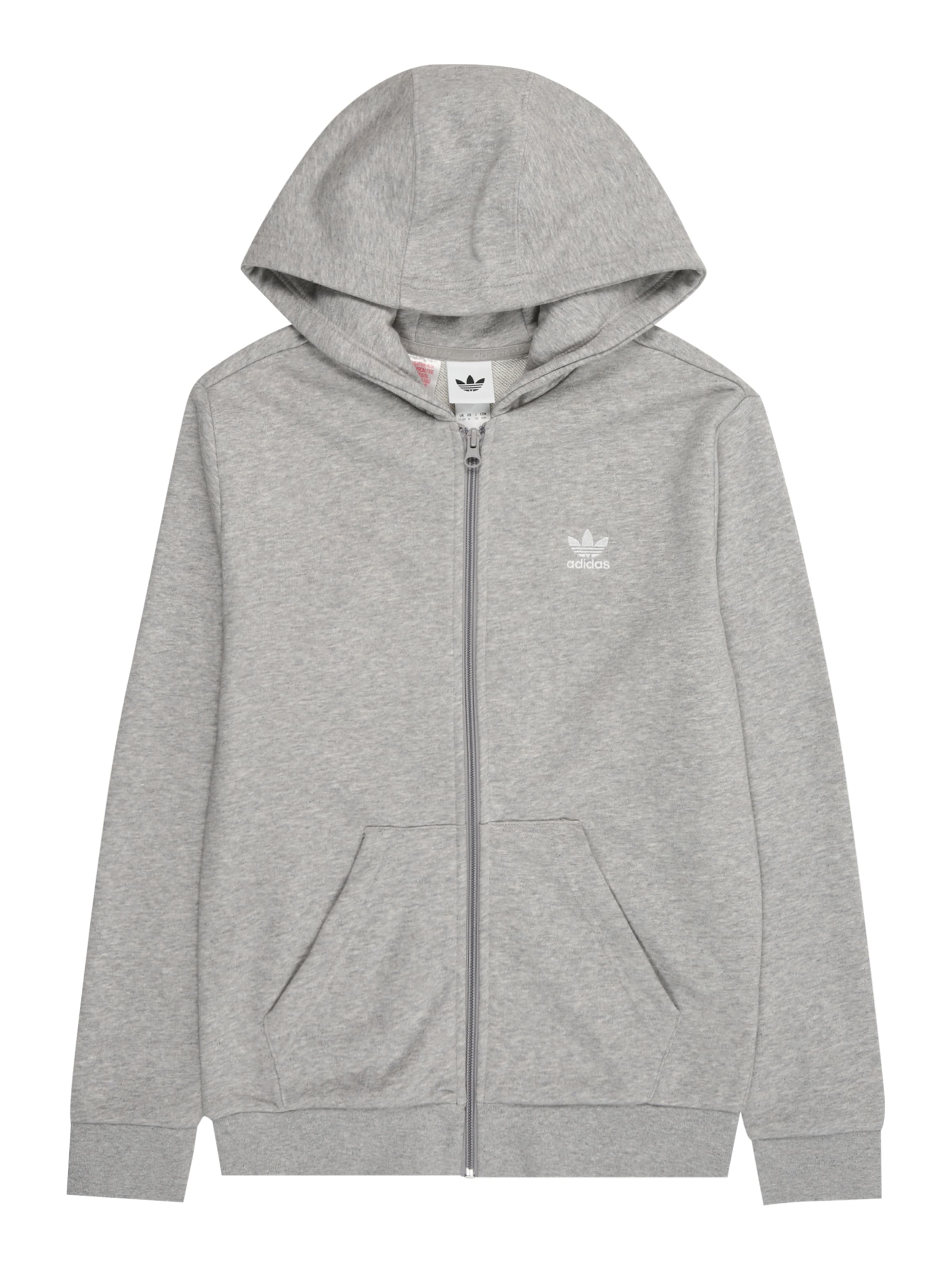 pelēks ADIDAS ORIGINALS Sportiska jaka: no priekšpuses