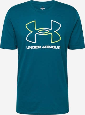 UNDER ARMOUR Funkcionalna majica 'FOUNDATION' | modra barva: sprednja stran