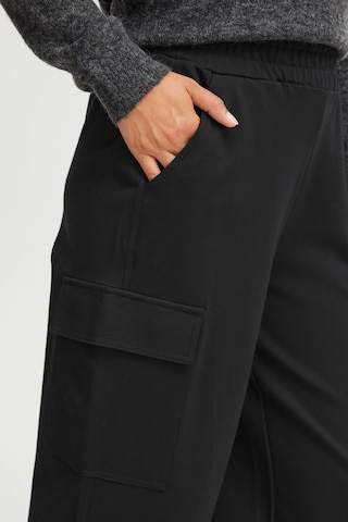 Fransa Slim fit Cargo Pants 'Lano' in Black