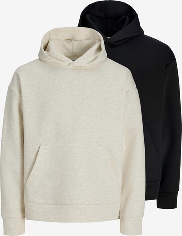JACK & JONES Sweatshirt 'Barron' in Beige: front