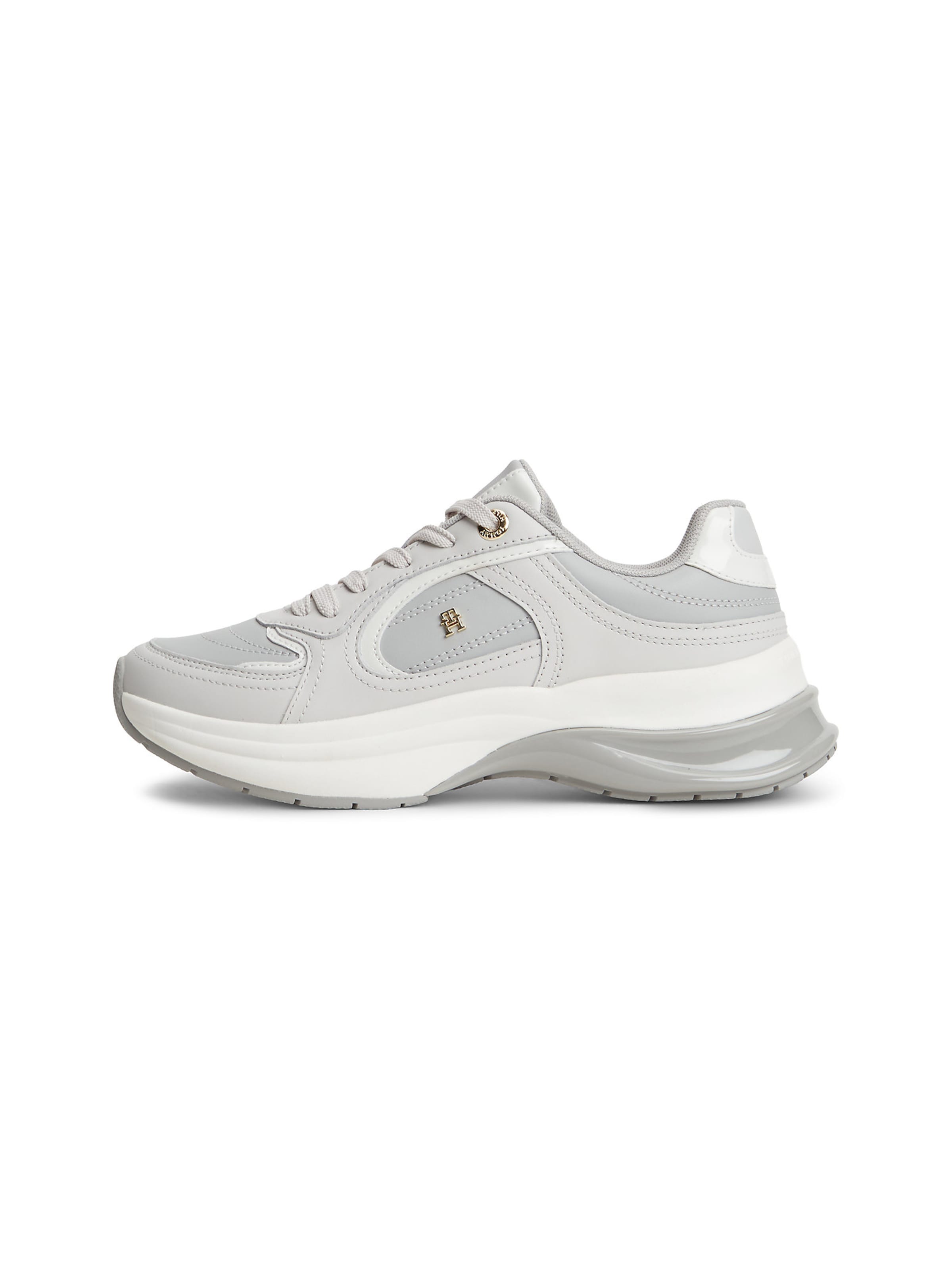 TOMMY HILFIGER Platform trainers in Grey: front