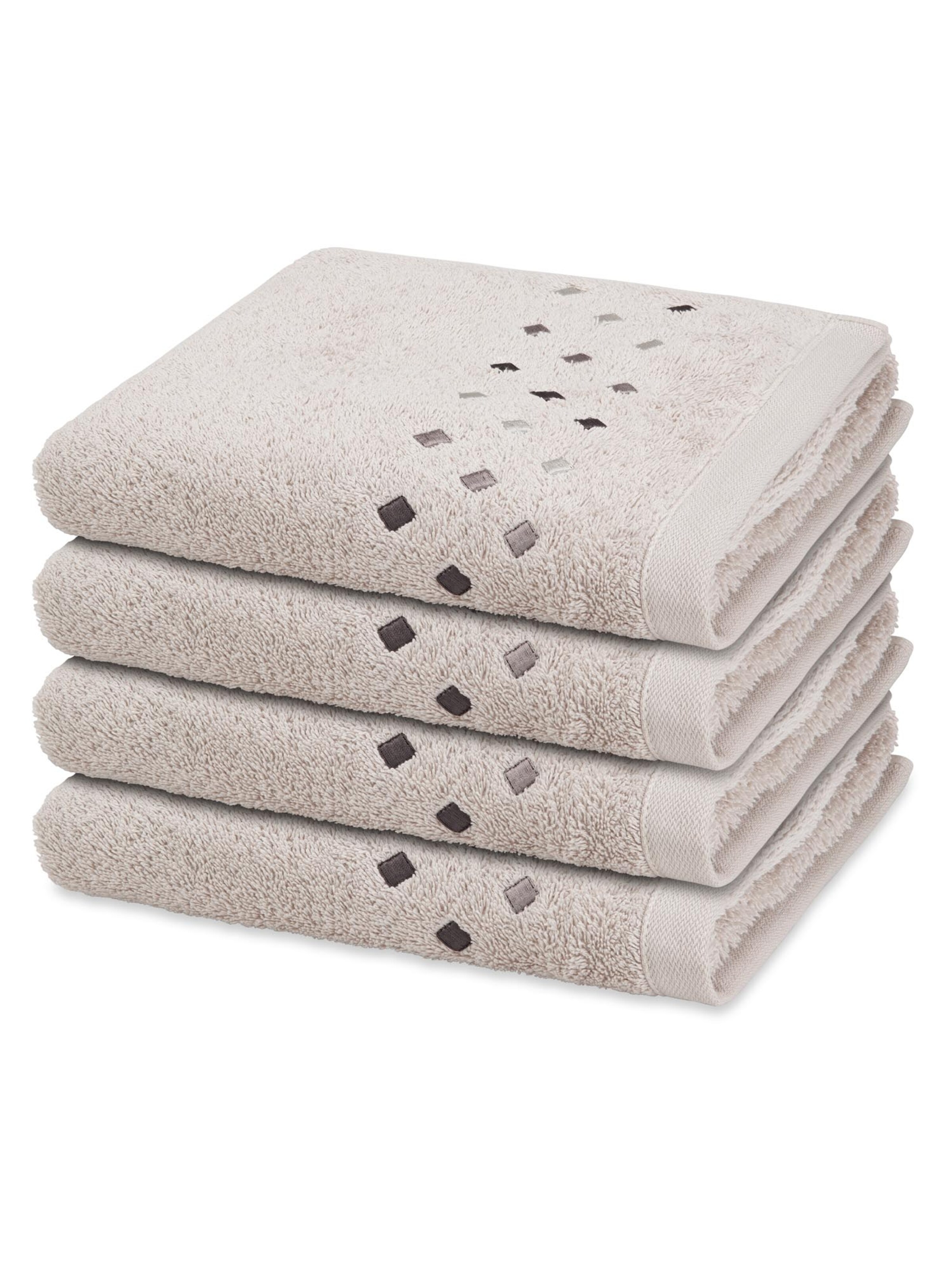 ROSS Towel 'Stoneline' in Grey: front