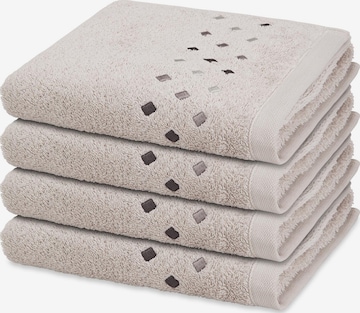 ROSS Towel 'Stoneline' in Grey: front