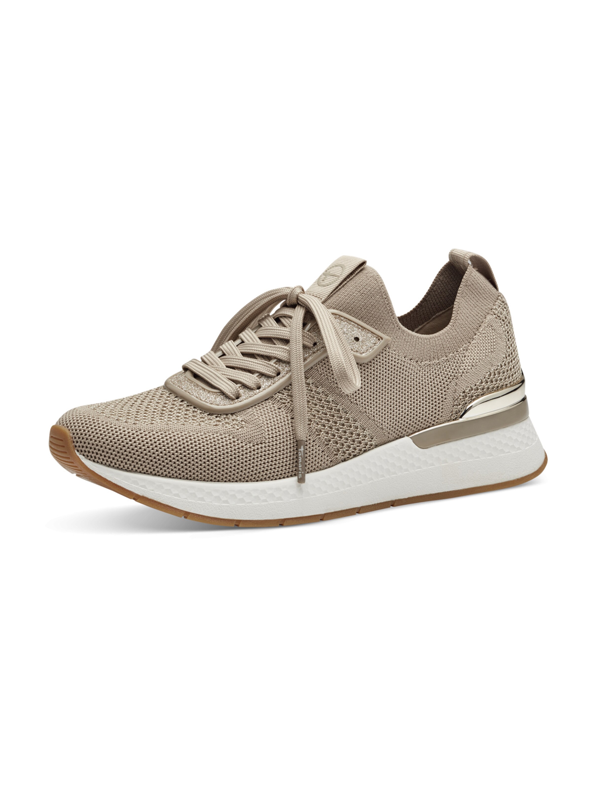 Sneaker bassa di Tamaris in beige: frontale