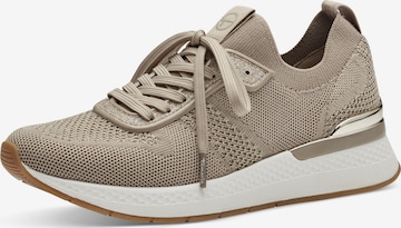Sneaker bassa di Tamaris in beige: frontale