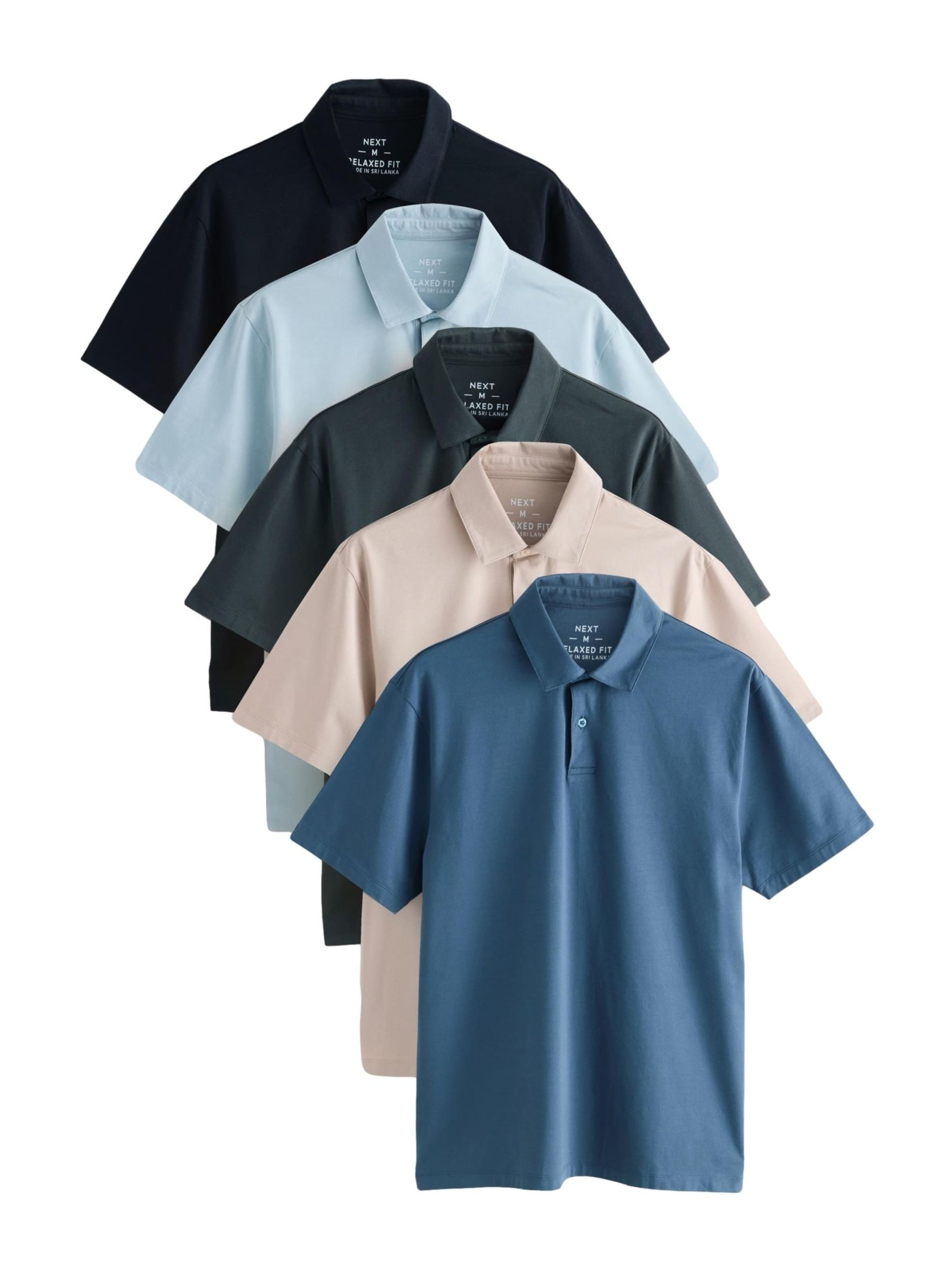 Next T-Shirt en crème / marine / bleu pastel / gris basalte, Vue avec produit