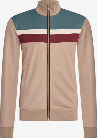 4funkyflavours Sweatjacke 'No Más' in Beige: predná strana