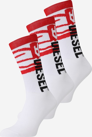 Chaussettes DIESEL en blanc : devant