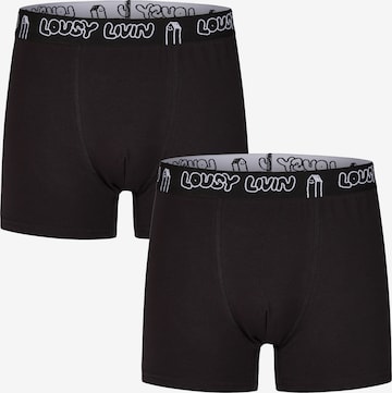 Boxers Lousy Livin en noir : devant