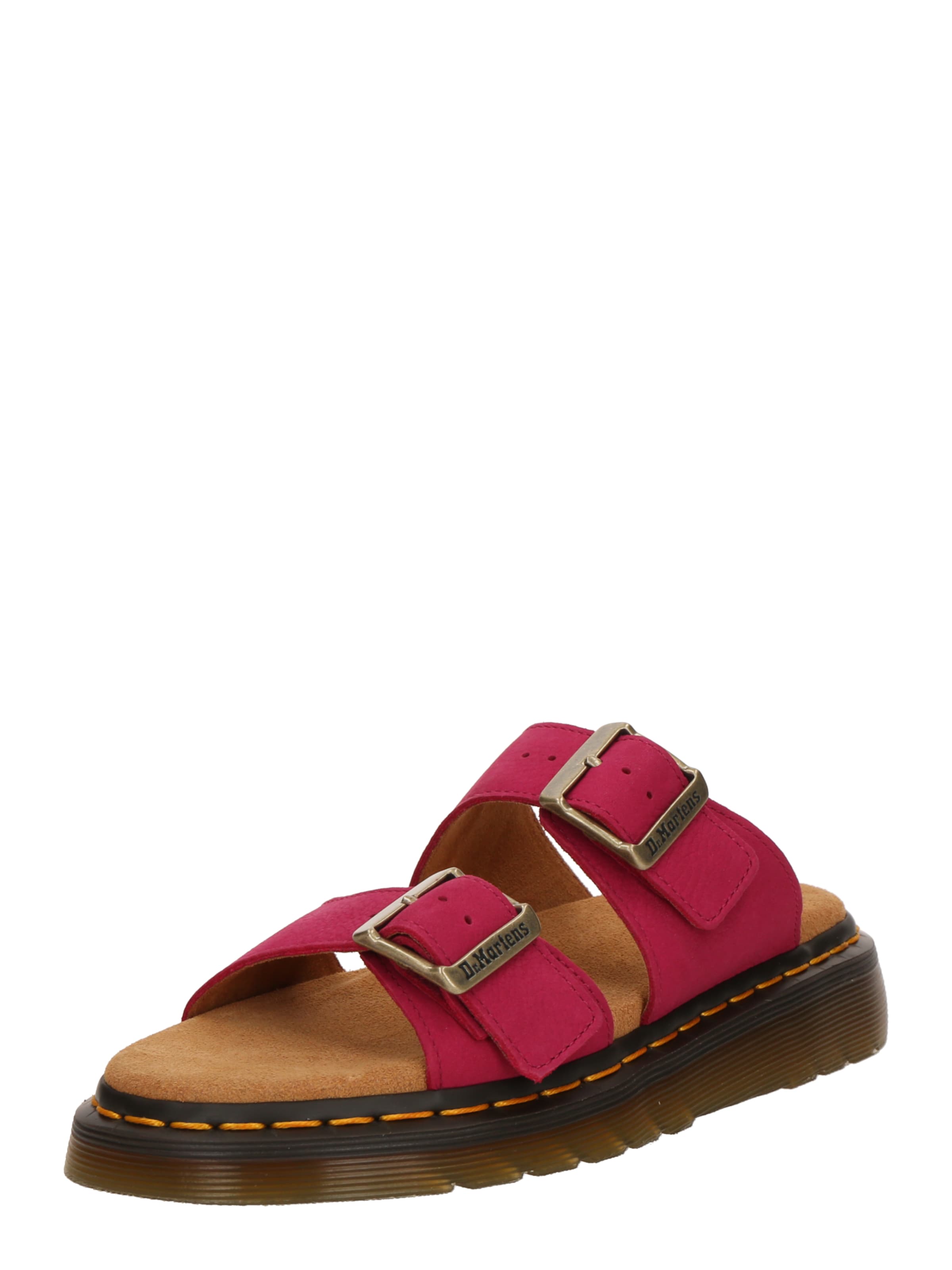 Saboți 'Josef' de la Dr. Martens pe roz: față