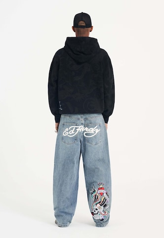 Ed HardyLoosefit Traperice 'NYC Skull' - plava boja