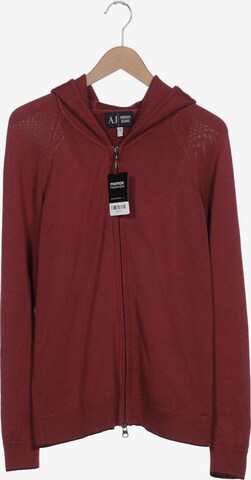 Armani Jeans Strickjacke XL in Rot: predná strana