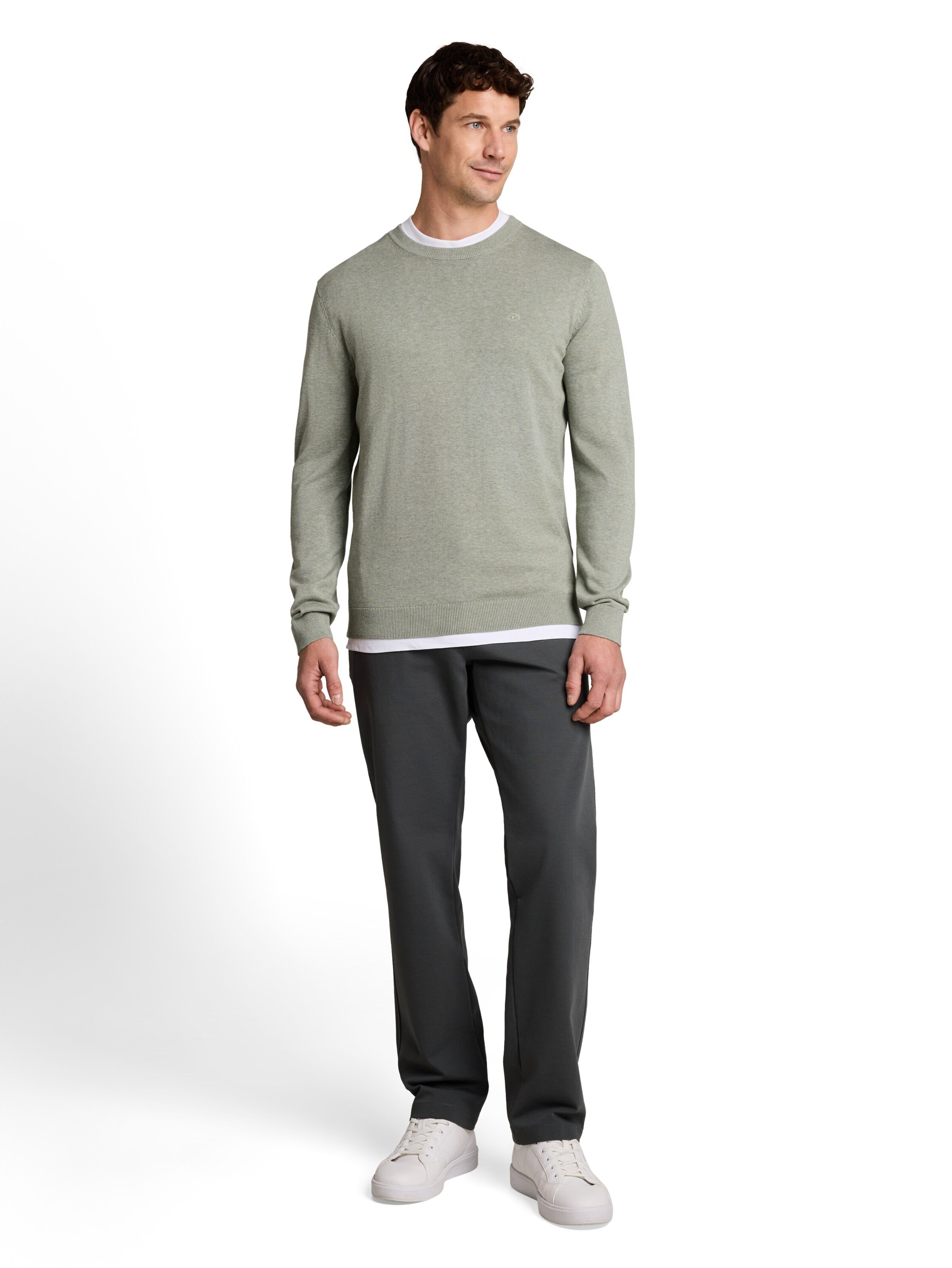 TOM TAILOR Pulover | zelena barva