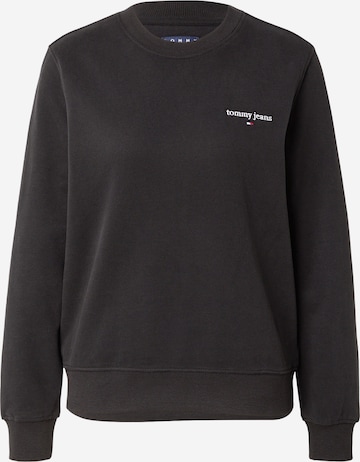 Felpa 'CLASSIC' di Tommy Jeans in nero: frontale