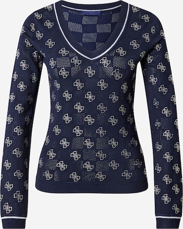 GUESS Пуловер 'ROSIE' в синьо: отпред