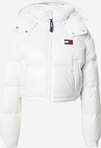 Tommy Jeans - Casaco de inverno 'Alaska' em branco: frente