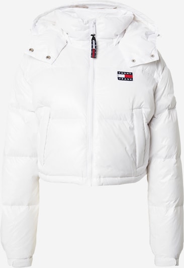 Tommy Jeans Zimná bunda 'Alaska' - námornícka modrá / ohnivo červená / biela, Produkt