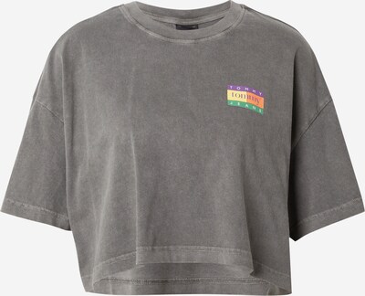 Tommy Jeans Shirt 'SUMMER FLAG' in Grey / Green / Dark purple / Orange, Item view