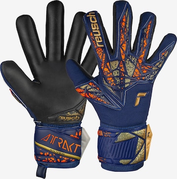 REUSCH Sporthandschoenen 'Attrakt Silver NC' in Blauw: voorkant