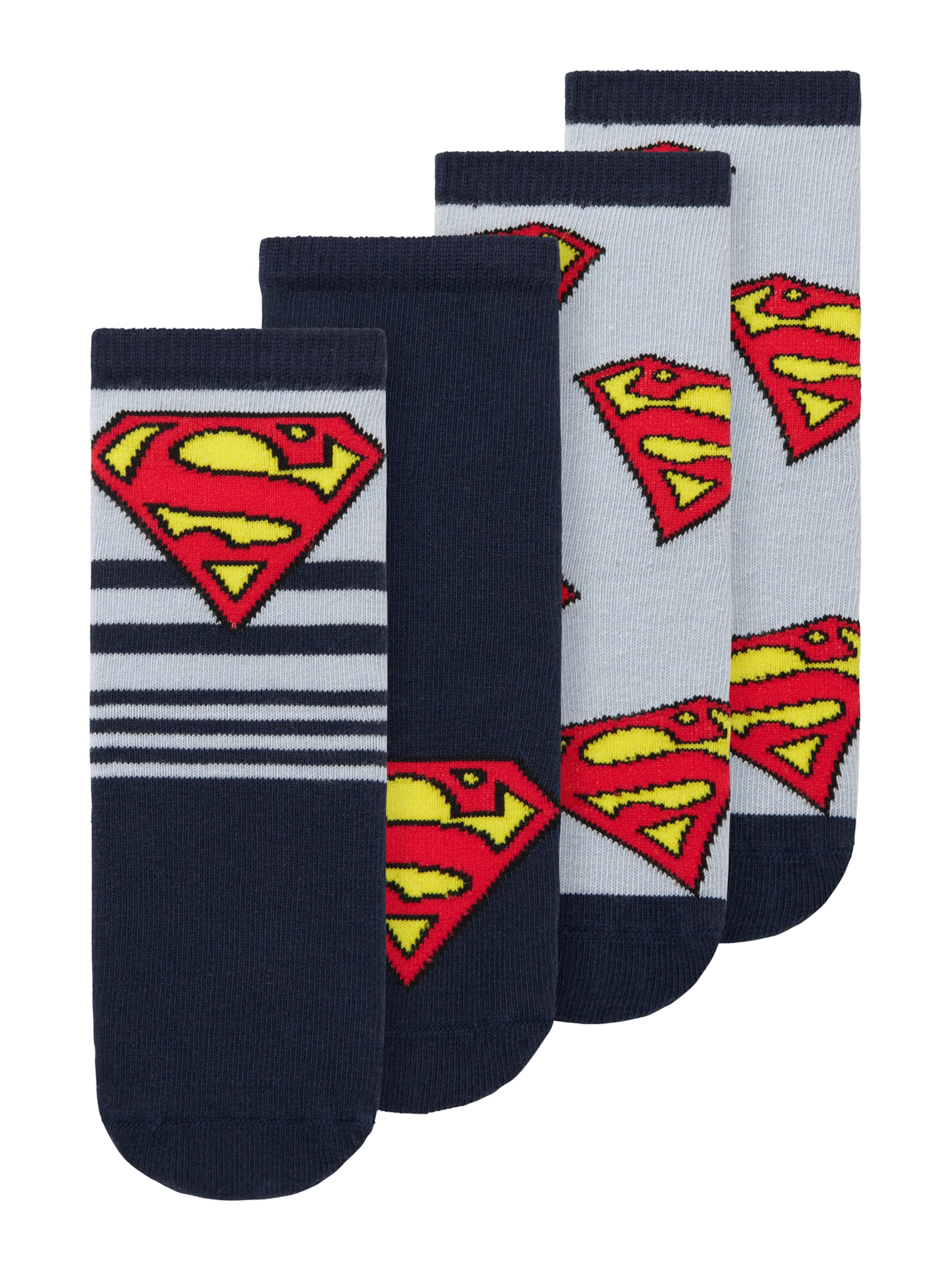 NAME IT - Calcetines 'NMMJASPER SUPERMAN' en azul: frente