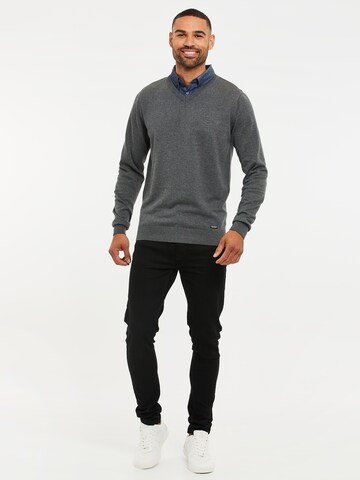 Threadbare Sweater 'Panda' in Grey