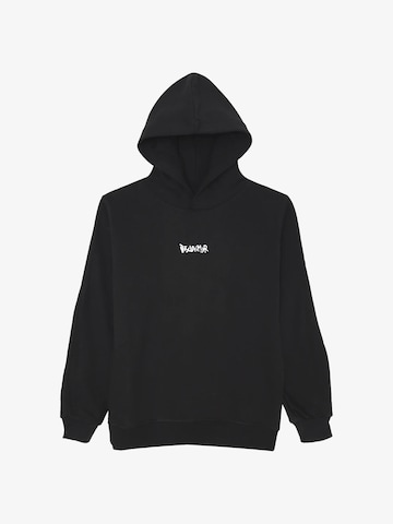 DISCLAIMER Sweatshirt 'BackHood' in Black: front